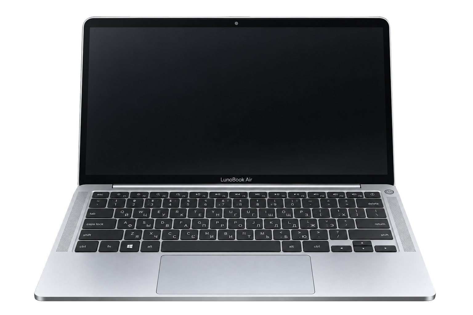 Открытый LunoBook Air, вид спереди